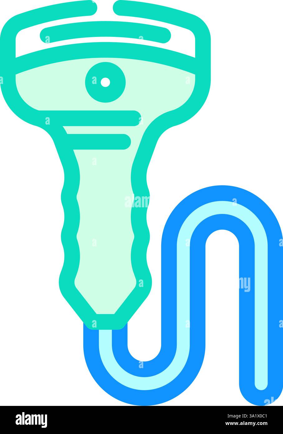 echocardiogram probe cardiology color icon vector illustration Stock ...