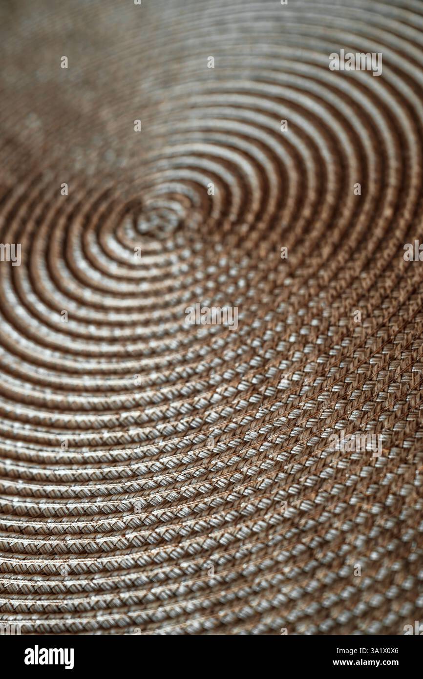 Texture of table mat or placemat, selective focus Stock Photo
