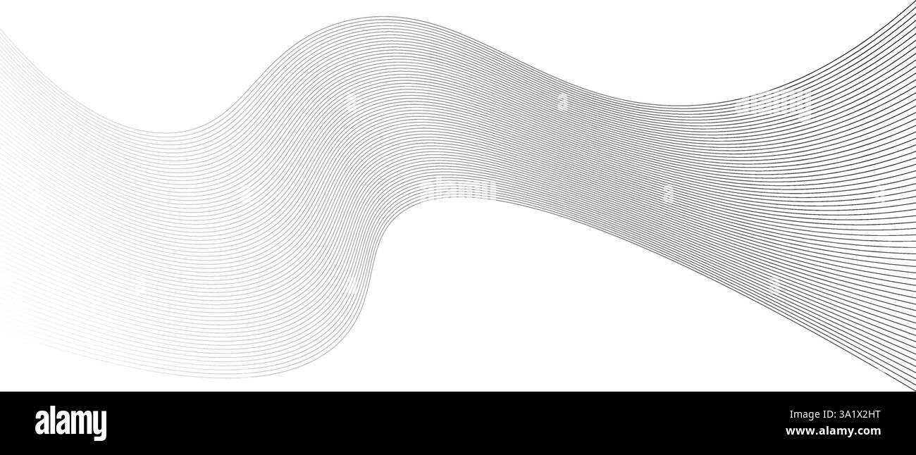 smooth flowing wave gradient dots background. Vector illustration Stock ...