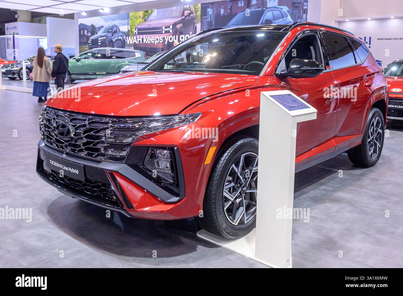 Toronto, ON, Canada - February 14, 2025: Hyundai Tucson N Line Hybrid ...