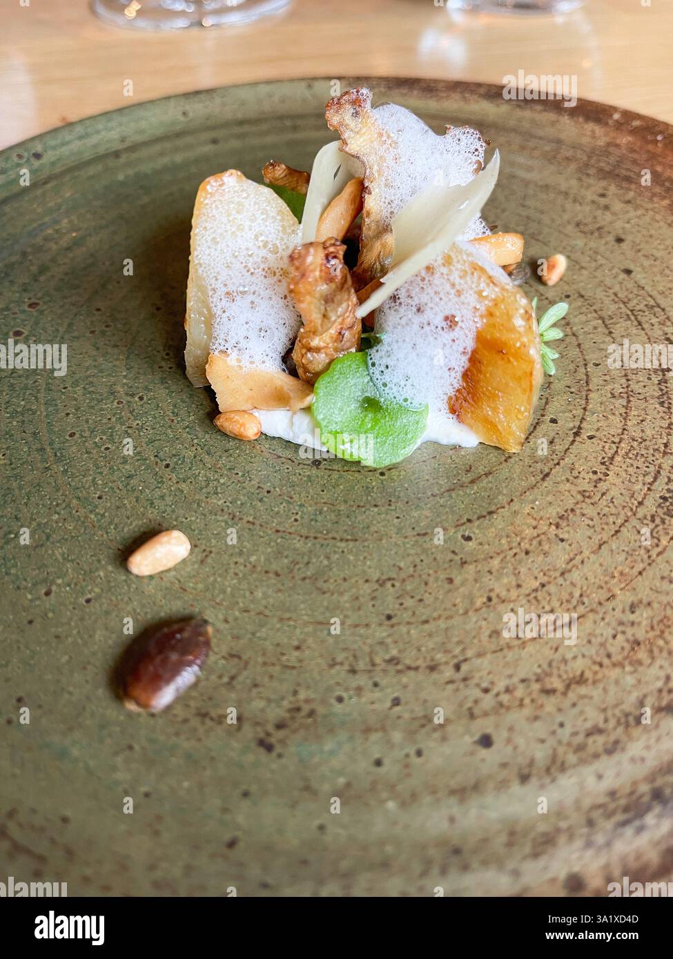 Lunch at The Whitebrook - Smartphone Captured Stock Image