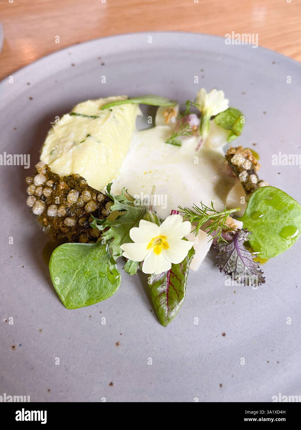 Lunch at The Whitebrook - Smartphone Captured Stock Image