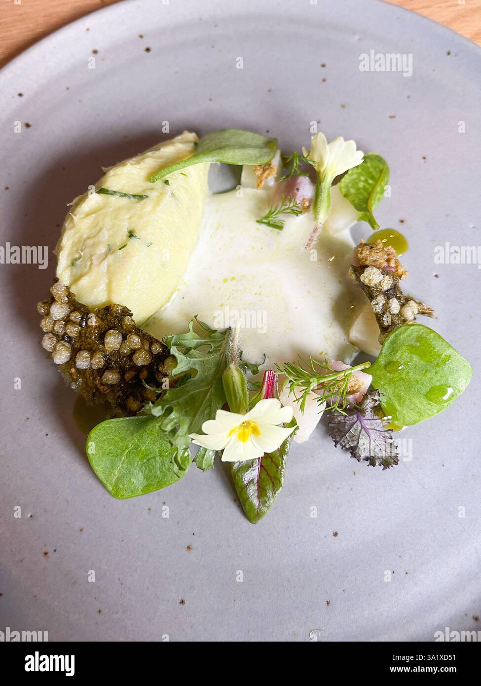 Lunch at The Whitebrook - Smartphone Captured Stock Image