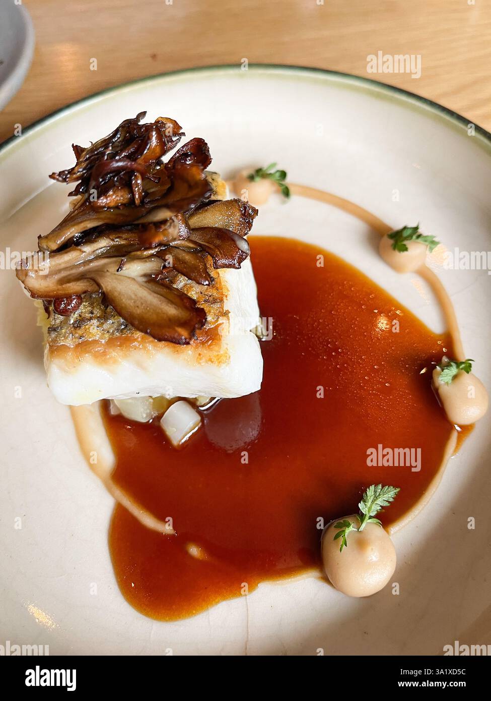 Lunch at The Whitebrook - Smartphone Captured Stock Image