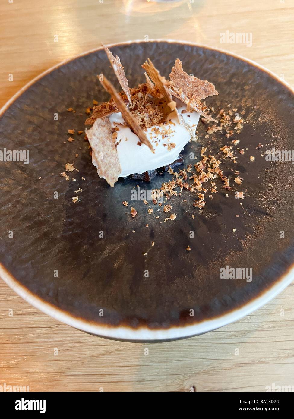 Lunch at The Whitebrook - Smartphone Captured Stock Image