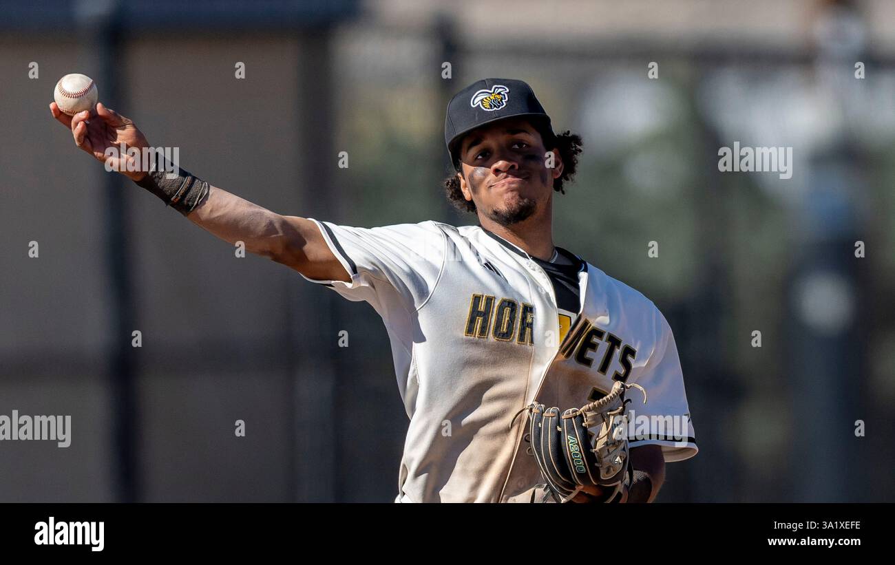Alabama State infielder Fabian Santana (28) during an NCAA baseball game on Sunday, Mar. 2, 2025