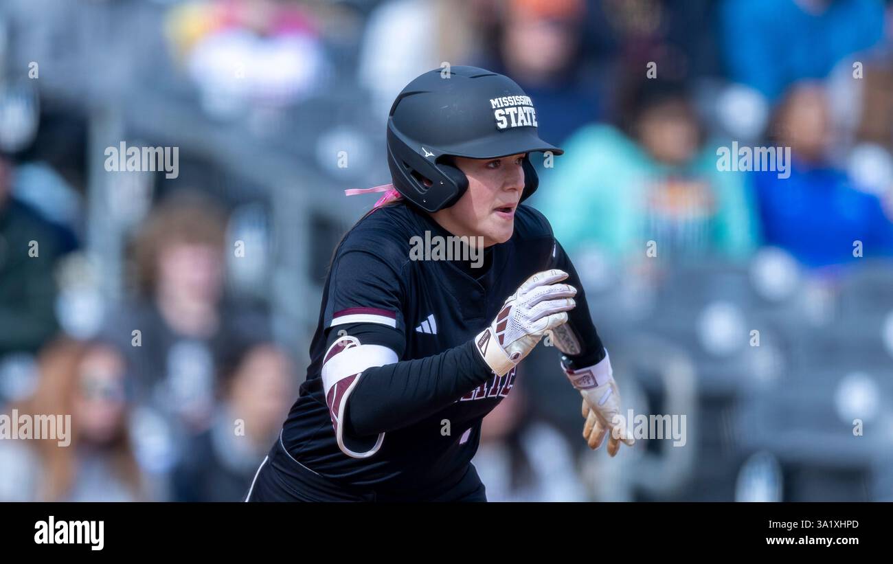 Rachel Riley Softball Mississippi State infielder Riley Hull (4) during an NCAA softball game ...