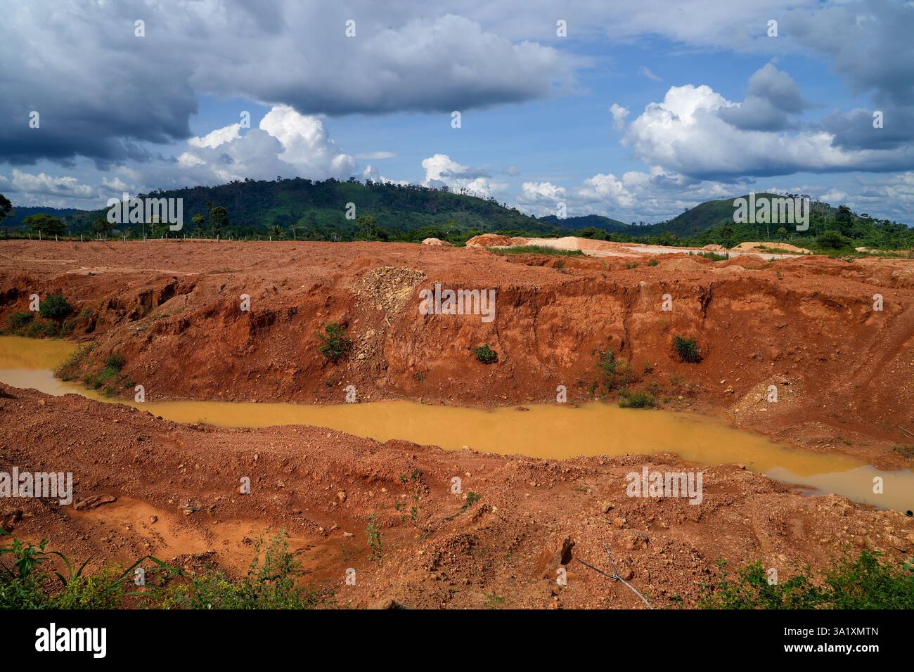 River water contaminated with mercury from illegal gold mining in ...
