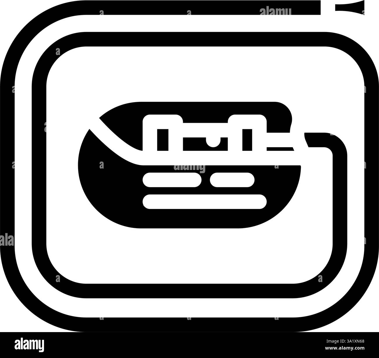 pacemaker cardiology glyph icon vector illustration Stock Vector Image ...