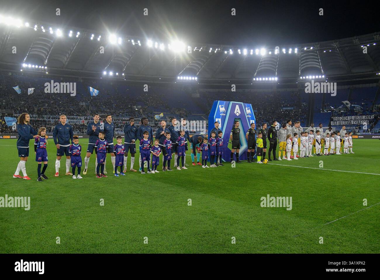 Line up during the Italian Football Championship League A 2024/2025 match between SS Lazio vs