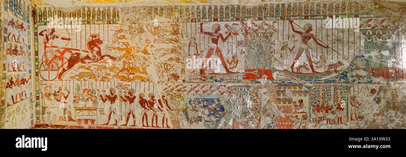 The Long hall left wall shows Userhat standing confidently in his ...