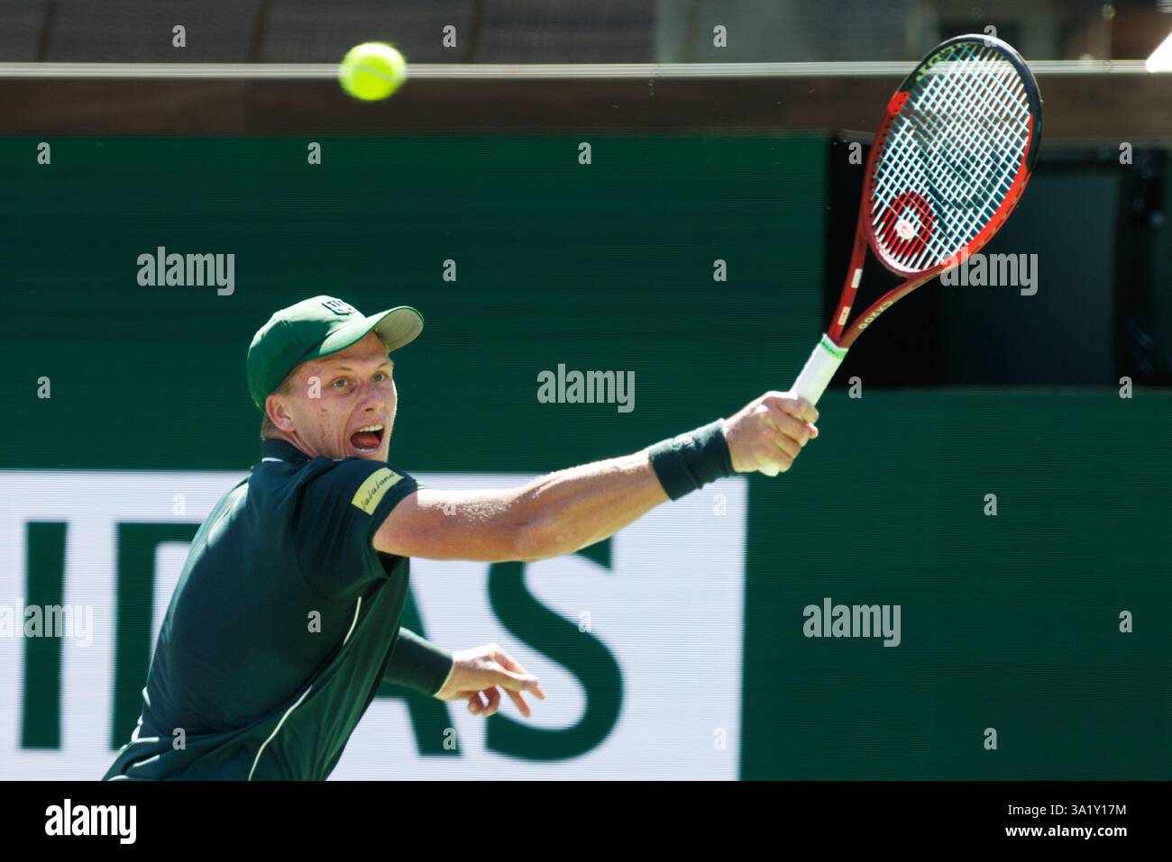 March 10, 2025 Jenson Brooksby (USA) in action against Jack Draper