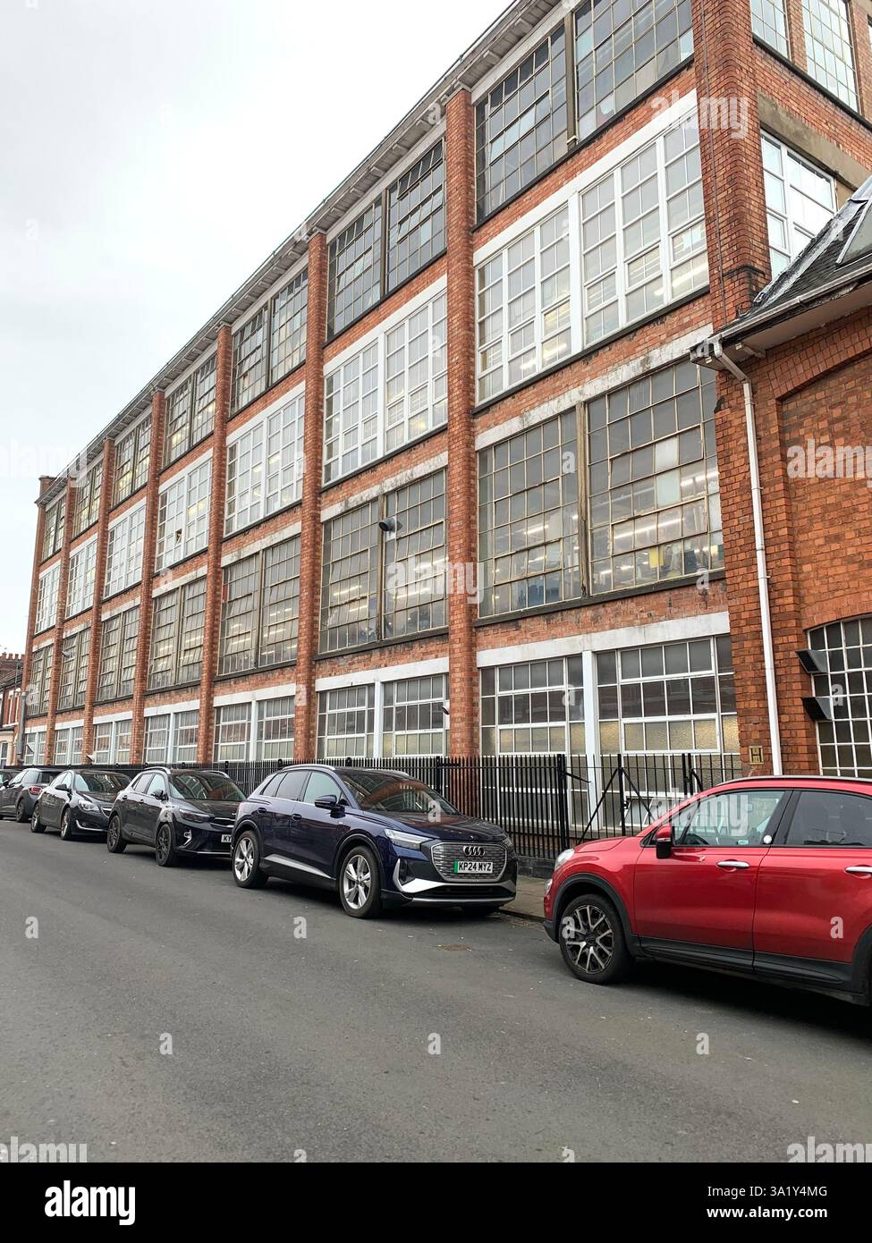 Crockett and Jones Boot and shoe Northampton hoes boots men Mens ladies lady leather works factory building entrance store repair make makers - Smartphone Captured Stock Image