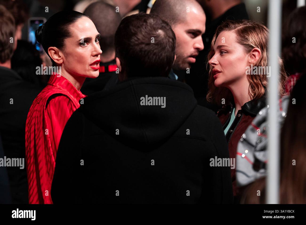 Jennifer Connelly Left And Chloe Grace Moretz Are Ahead Jennifer Connelly Left And Chloe Grace Moretz Are Ahead Of The Louis Vuitton Fallwinter 2025 2026 Womenswear Collection Presented In Paris Monday March 10 2025 Photo By Scott A 3A1YBCX