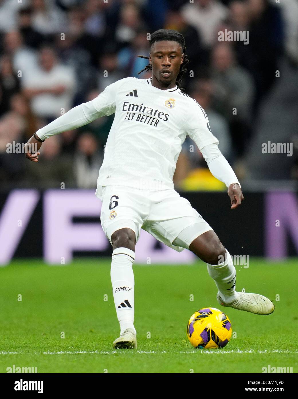 Eduardo Camavinga of Real Madrid CF during the La Liga EA Sports match