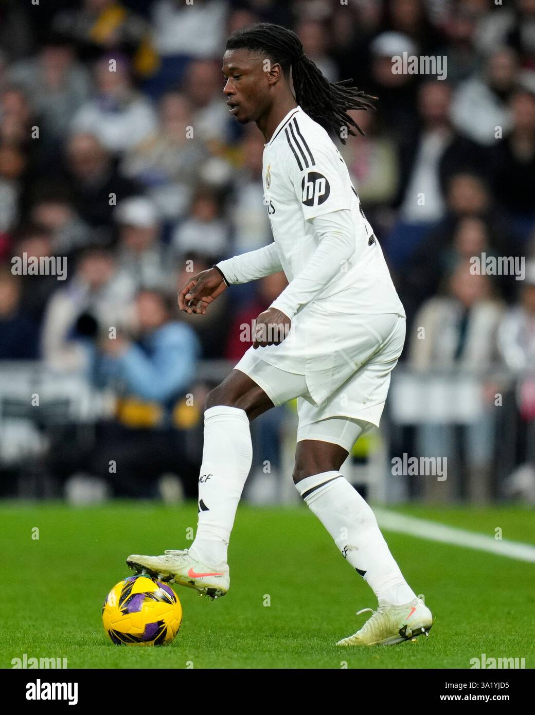 Eduardo Camavinga of Real Madrid CF during the La Liga EA Sports match