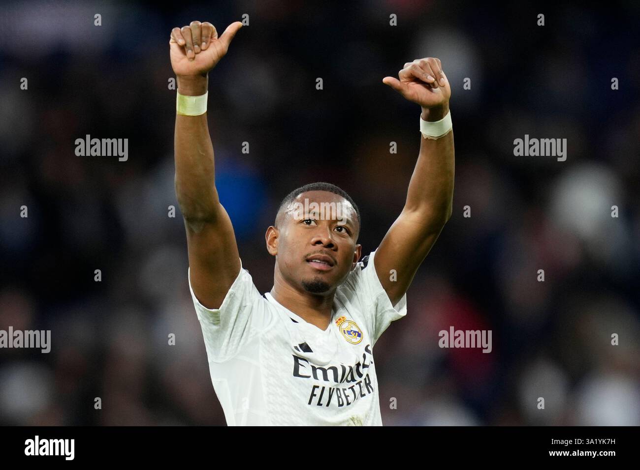 David Alaba of Real Madrid CF during the La Liga EA Sports match