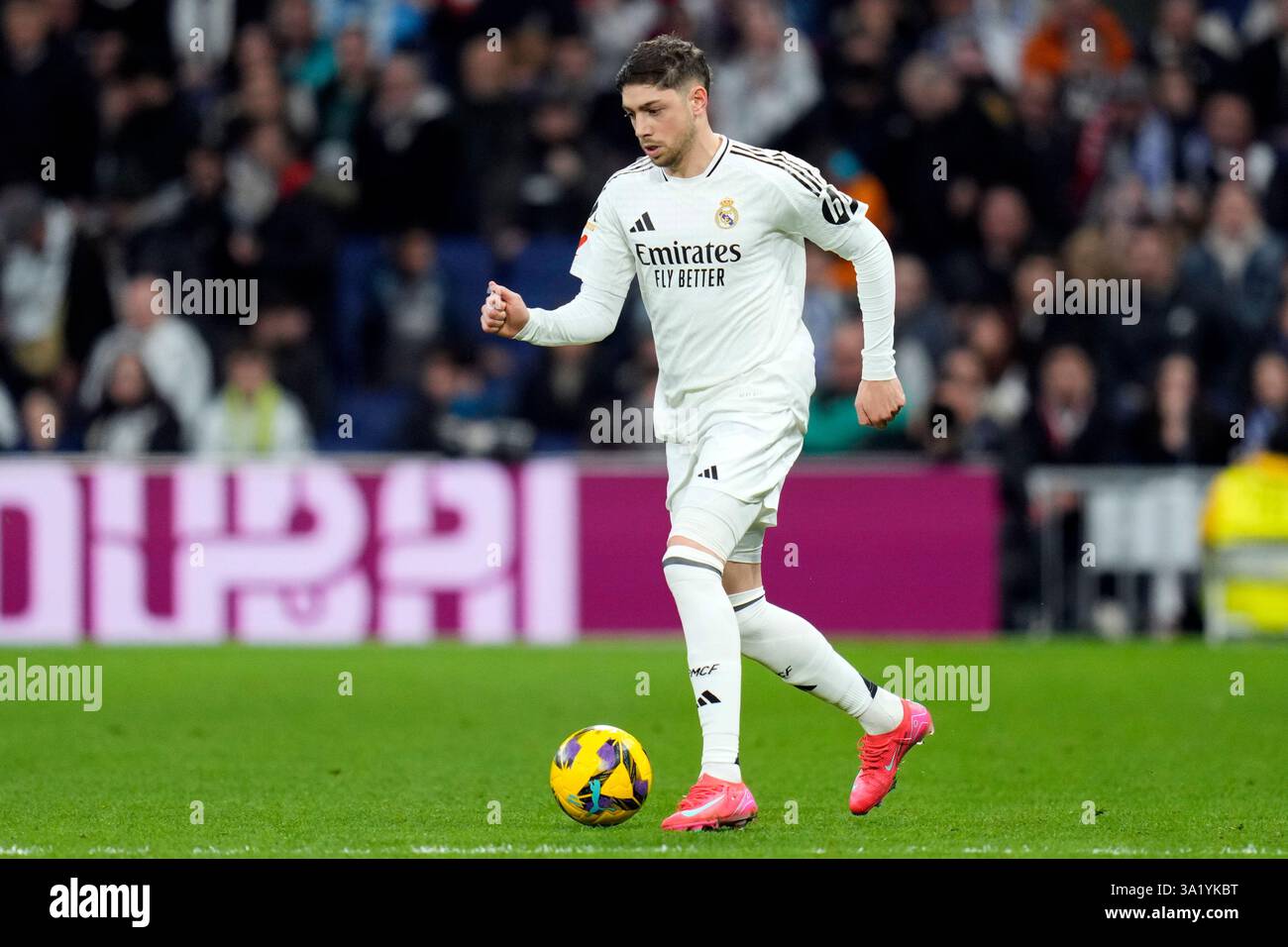 Fede Valverde of Real Madrid CF during the La Liga EA Sports match