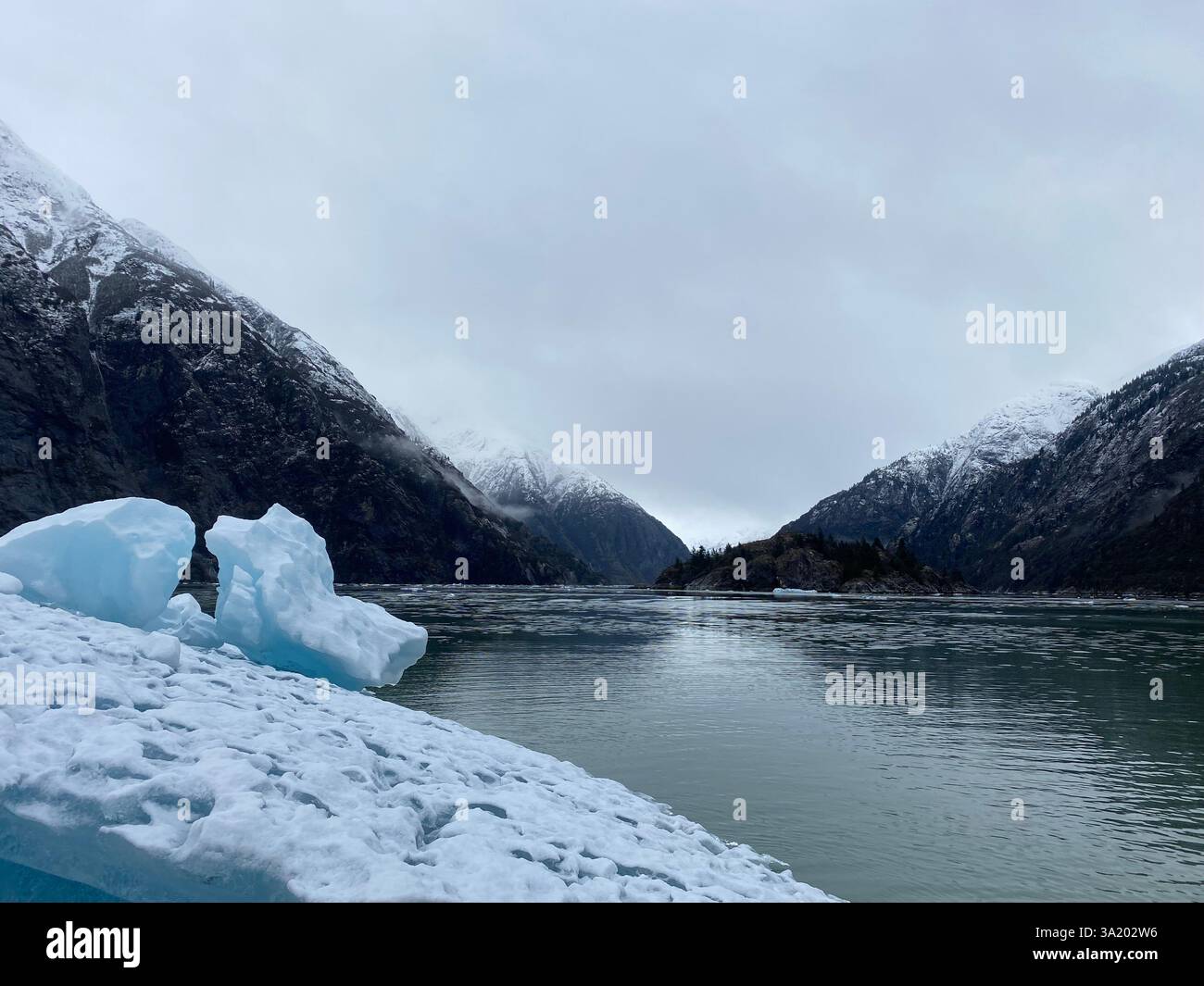 Overcast on the Glacier - Smartphone Captured Stock Image