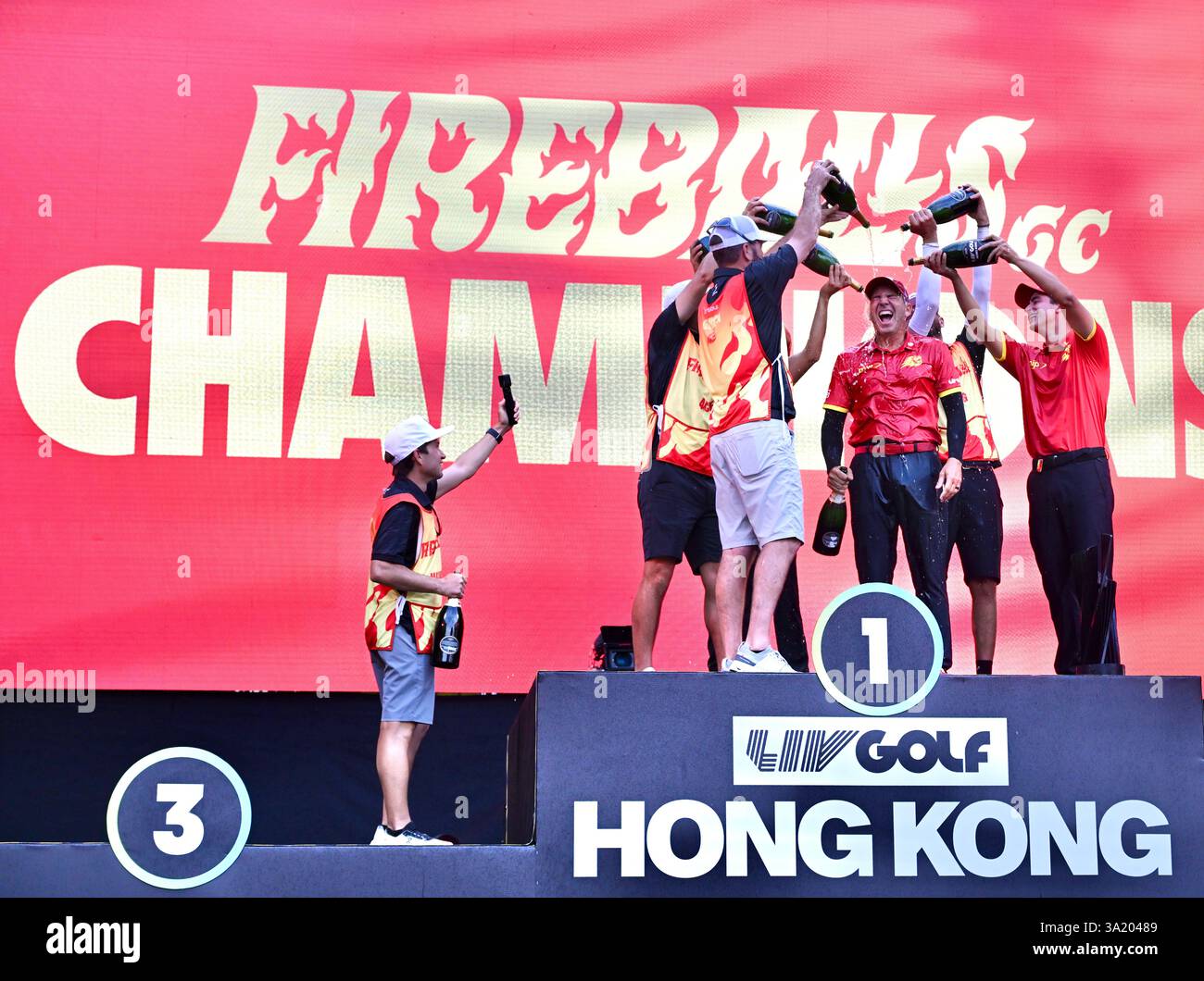 Hong Kong,China.9th March 2025. First place team champions, Abraham ...