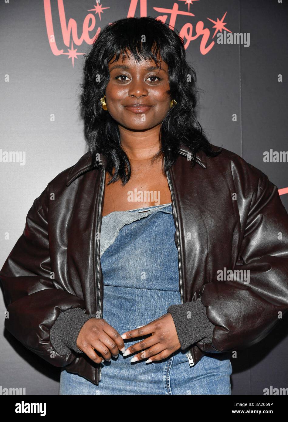 Denée Benton attends the premiere of Neon's 