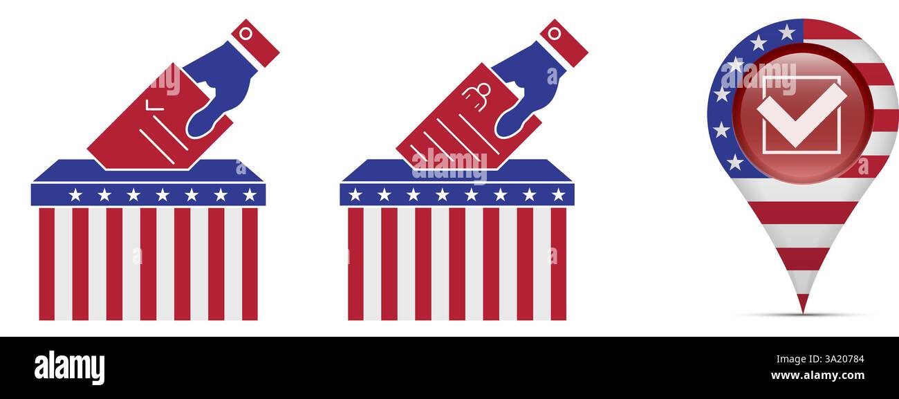 A hand drops a ballot paper with a candidate into the ballot box ...