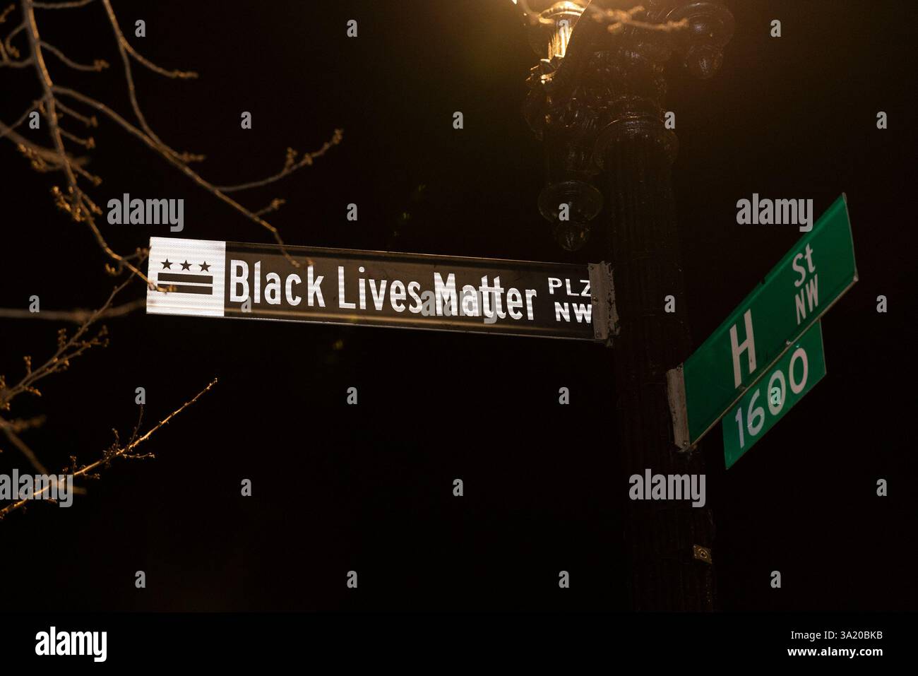 Washington DC, USA. 10th Mar, 2025. Black Lives Matter Plaza street ...