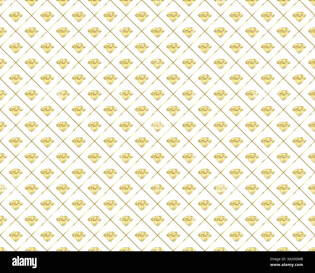 Seamless diamond pattern with golden border Stock Vector Image & Art ...