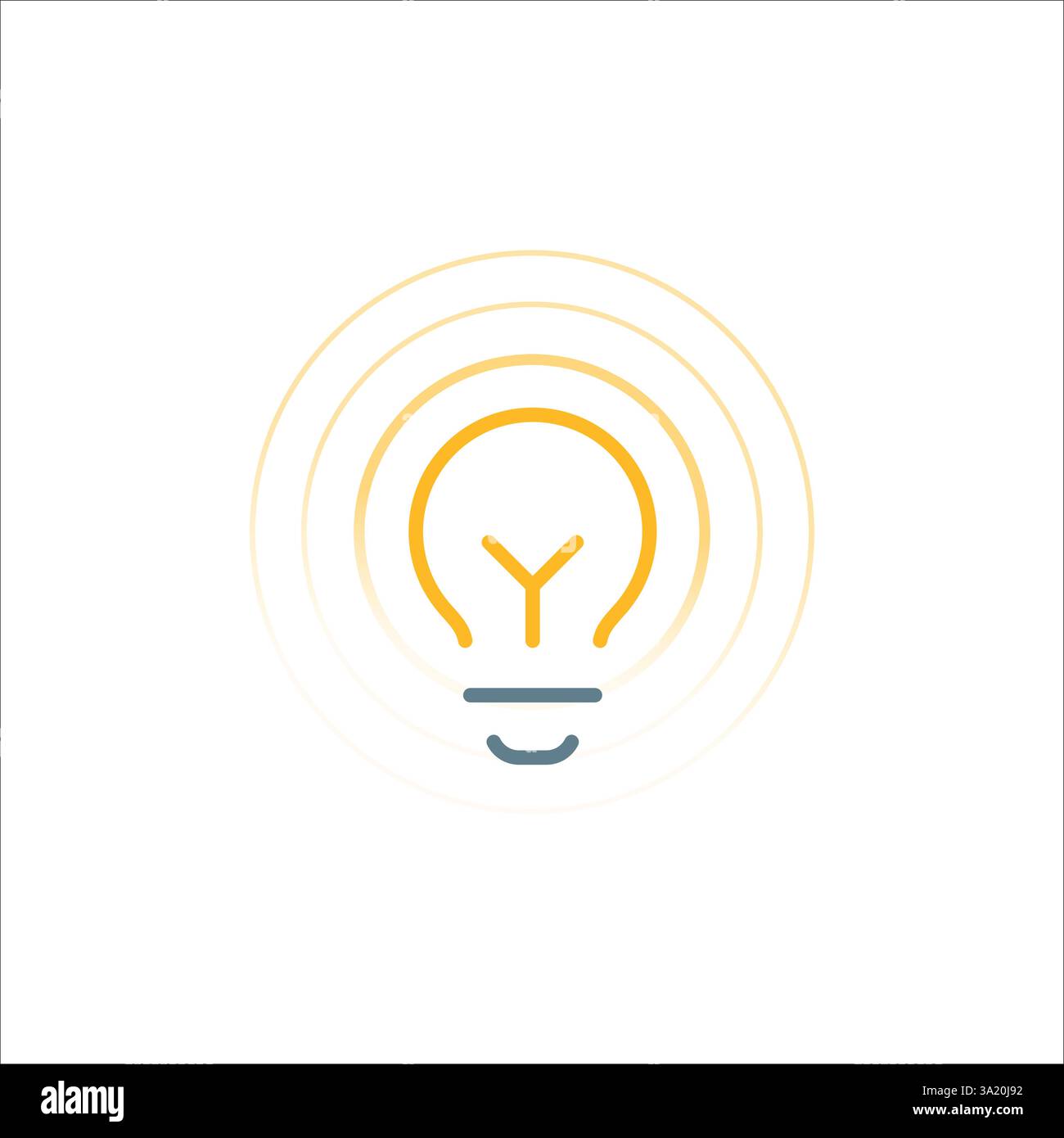 black bulb with checkmark like quick tip icon. flat stroke linear simple trend modern efficiency logotype design element isolated on white. Stock Stock Vector