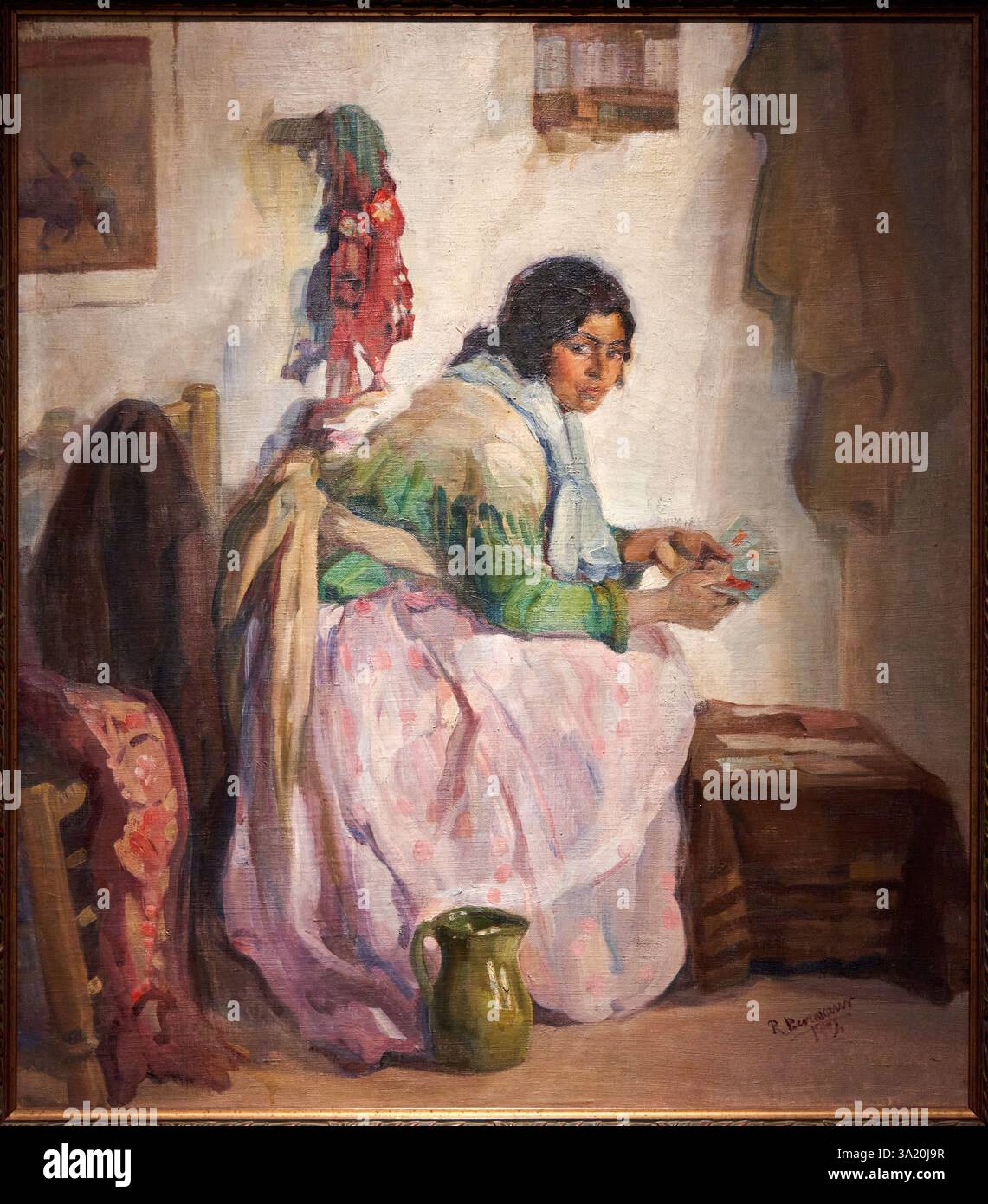 Gitana (gaditana) Andaluza, 1924, RAFAEL BERENGUER COLOMA (1890-1940), Museo de Bellas Artes de Valencia, Comunidad Valenciana, Spain Stock Photo