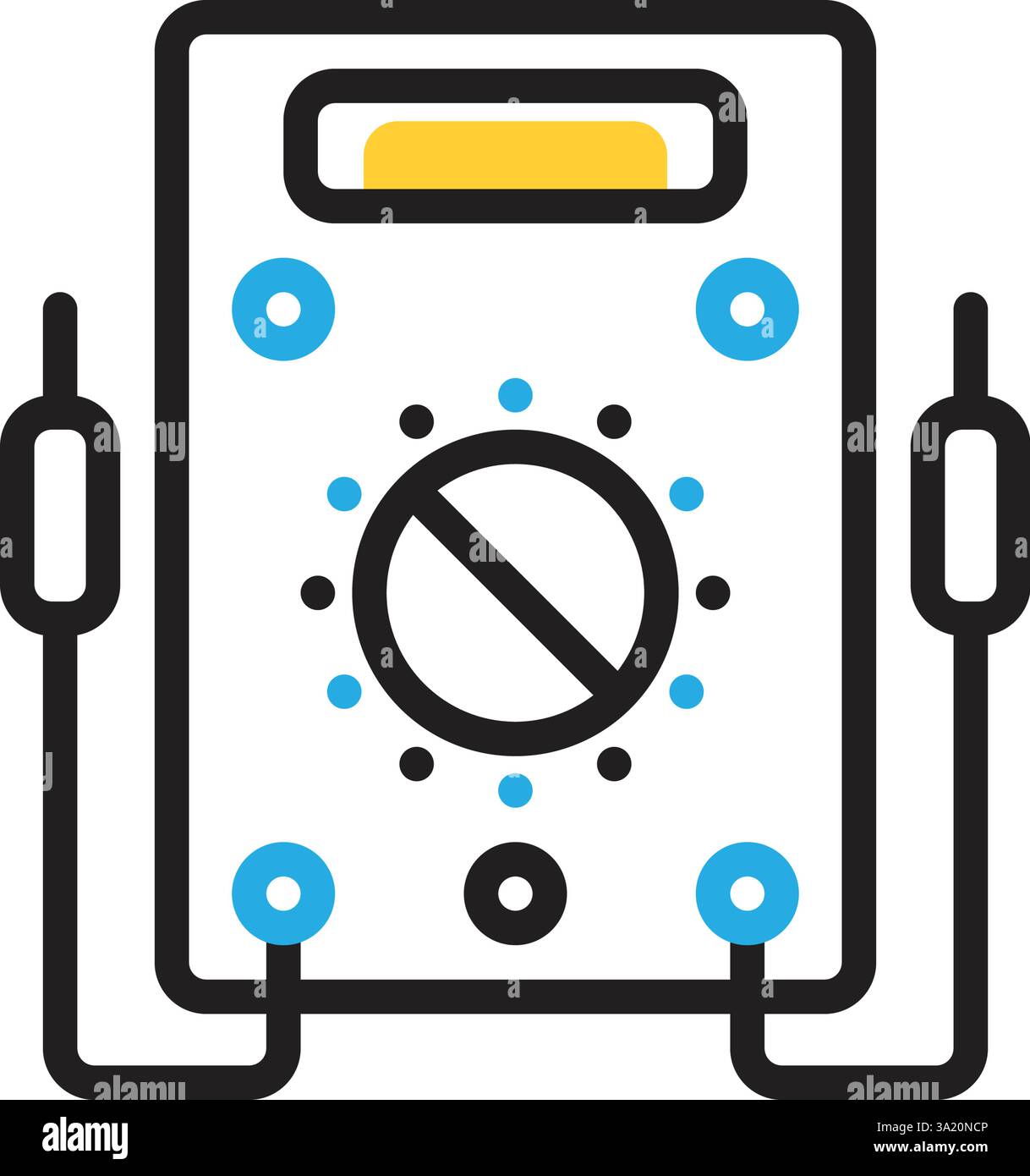 Icon for voltmeter,ammeter Stock Vector