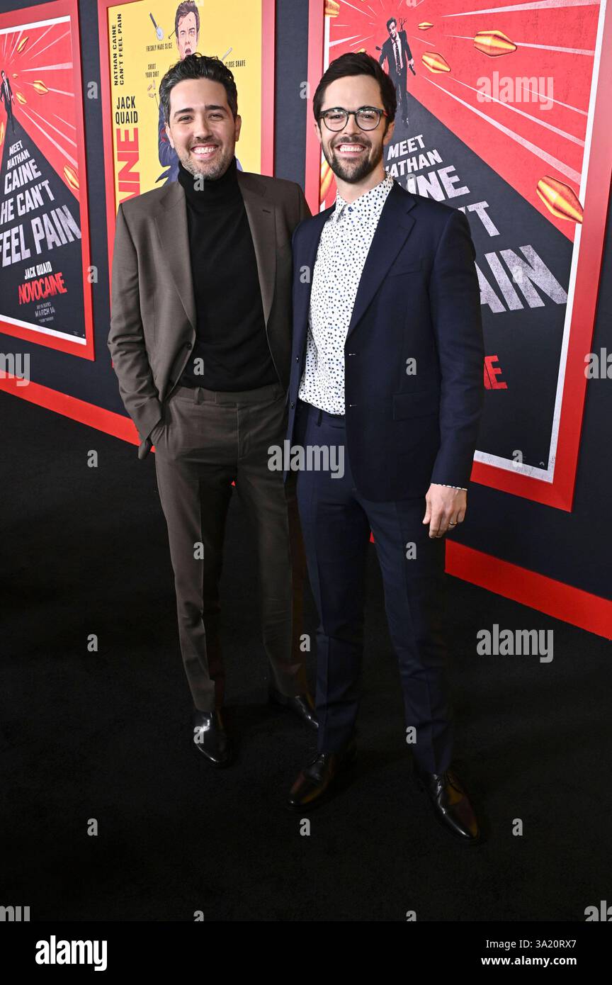 Dan Berk und Robert Olsen bei der Premiere des Kinofilms Novocaine / Mr ...