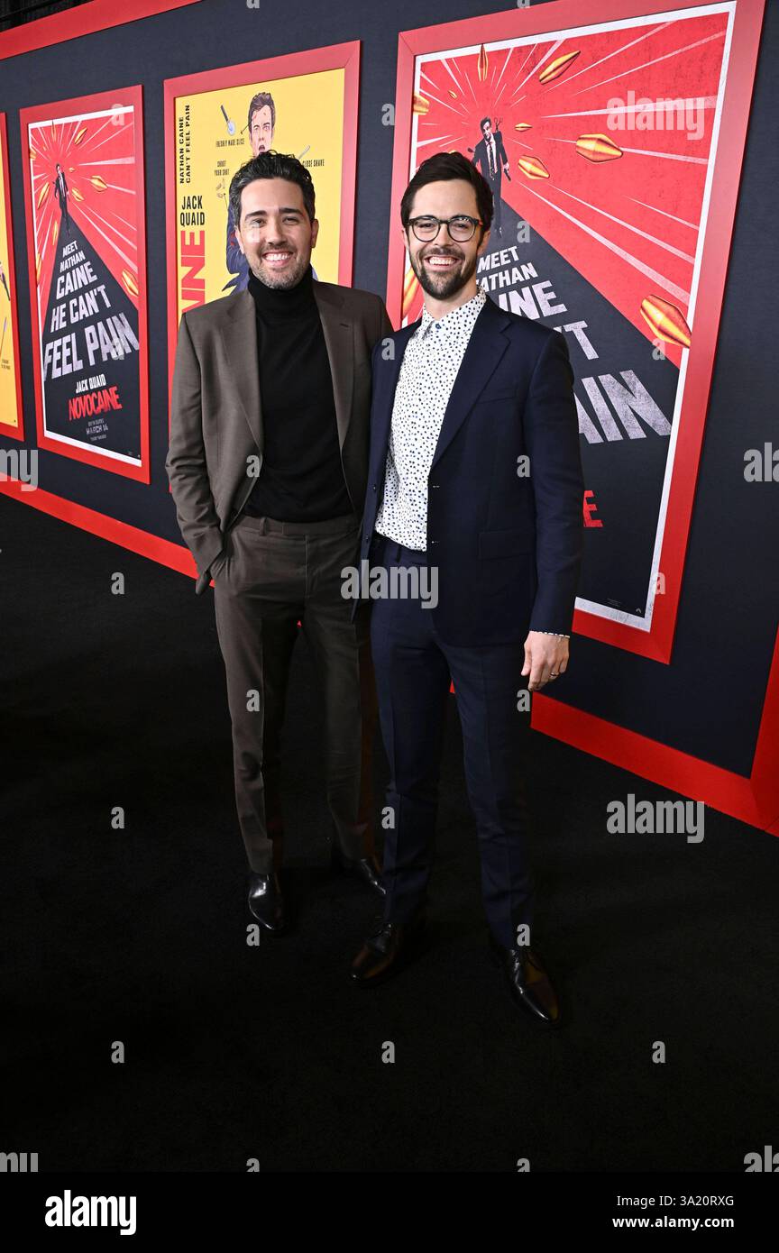 Dan Berk und Robert Olsen bei der Premiere des Kinofilms Novocaine / Mr ...