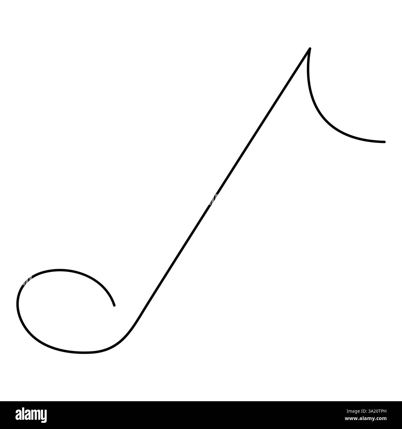 Continuous one line art drawing music icon and musical symbols outline ...