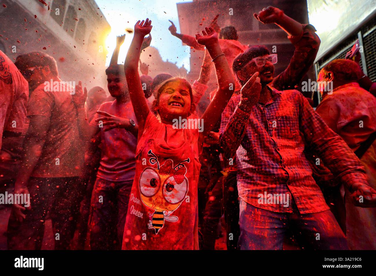 hindu temple holi celebration
