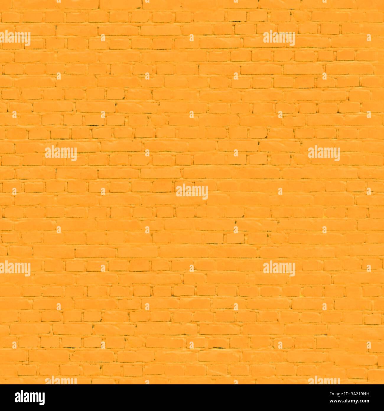 Bright orange brick wall forming an interesting background Stock Photo