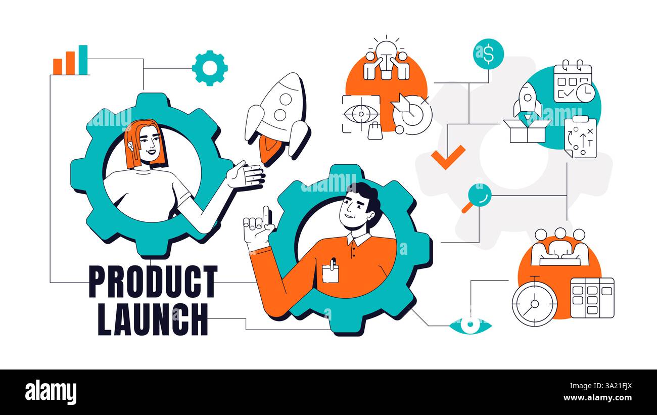 Product launch concept illustration Stock Vector Image & Art - Alamy