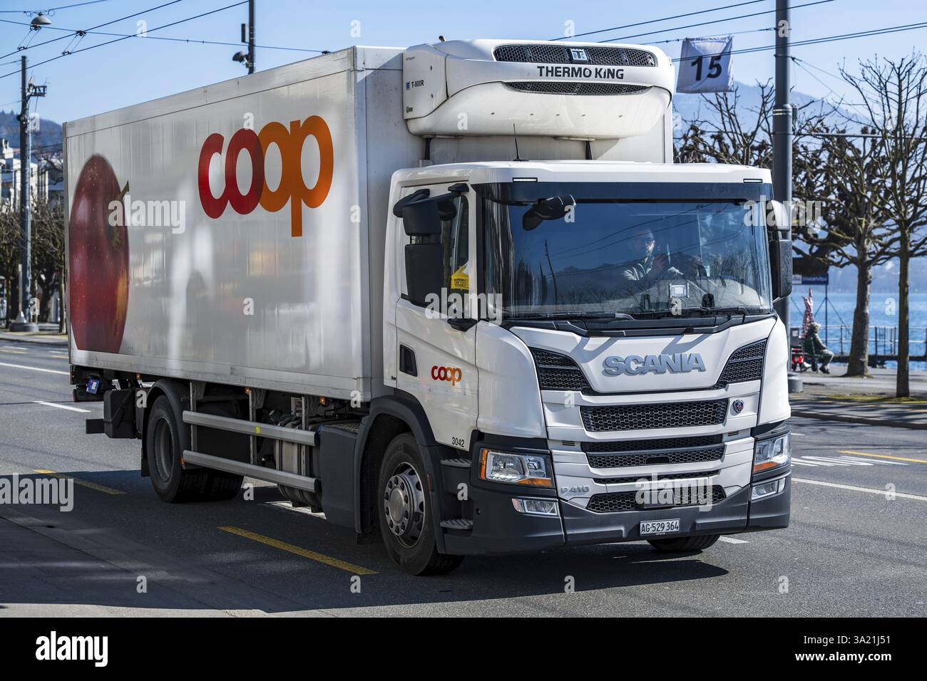 Coop lorry Stock Photo