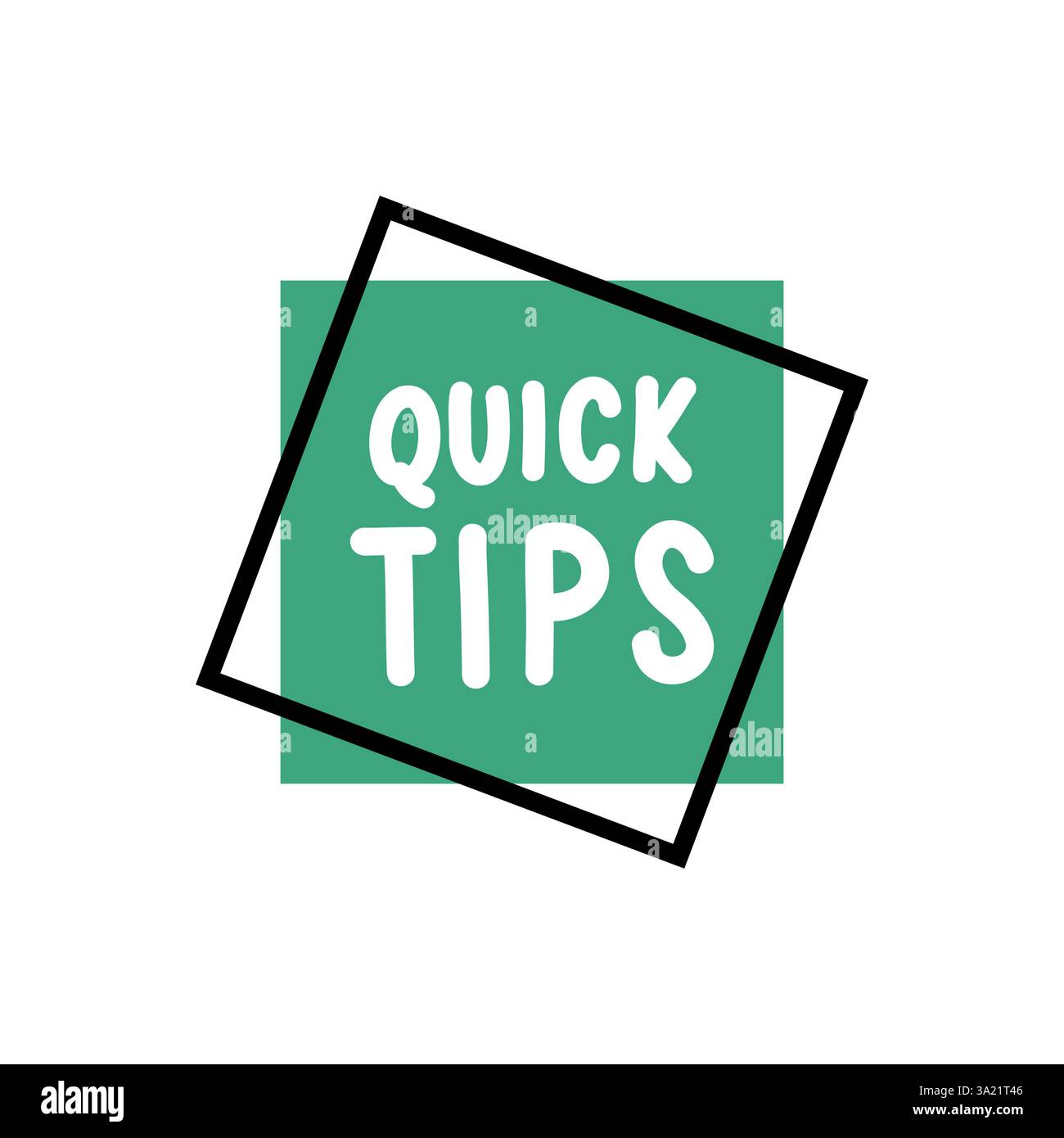 Quick Tips. Badge, icon, logo vector design illustration on white ...