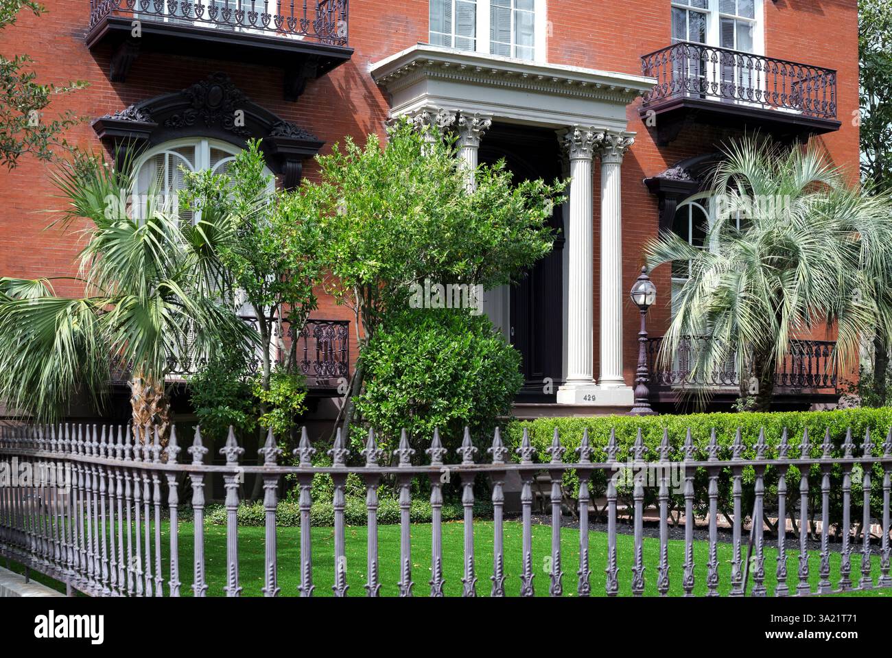 Historic Mercer Williams House Museum, Savannah, Georgia, USA. Stock Photo