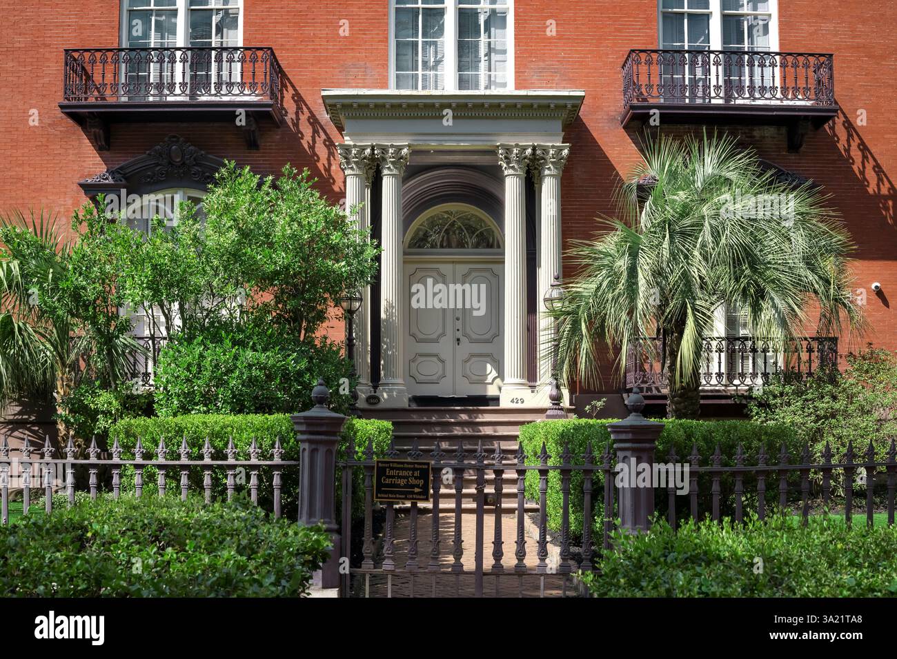 Historic Mercer Williams House Museum, Savannah, Georgia, USA. Stock Photo