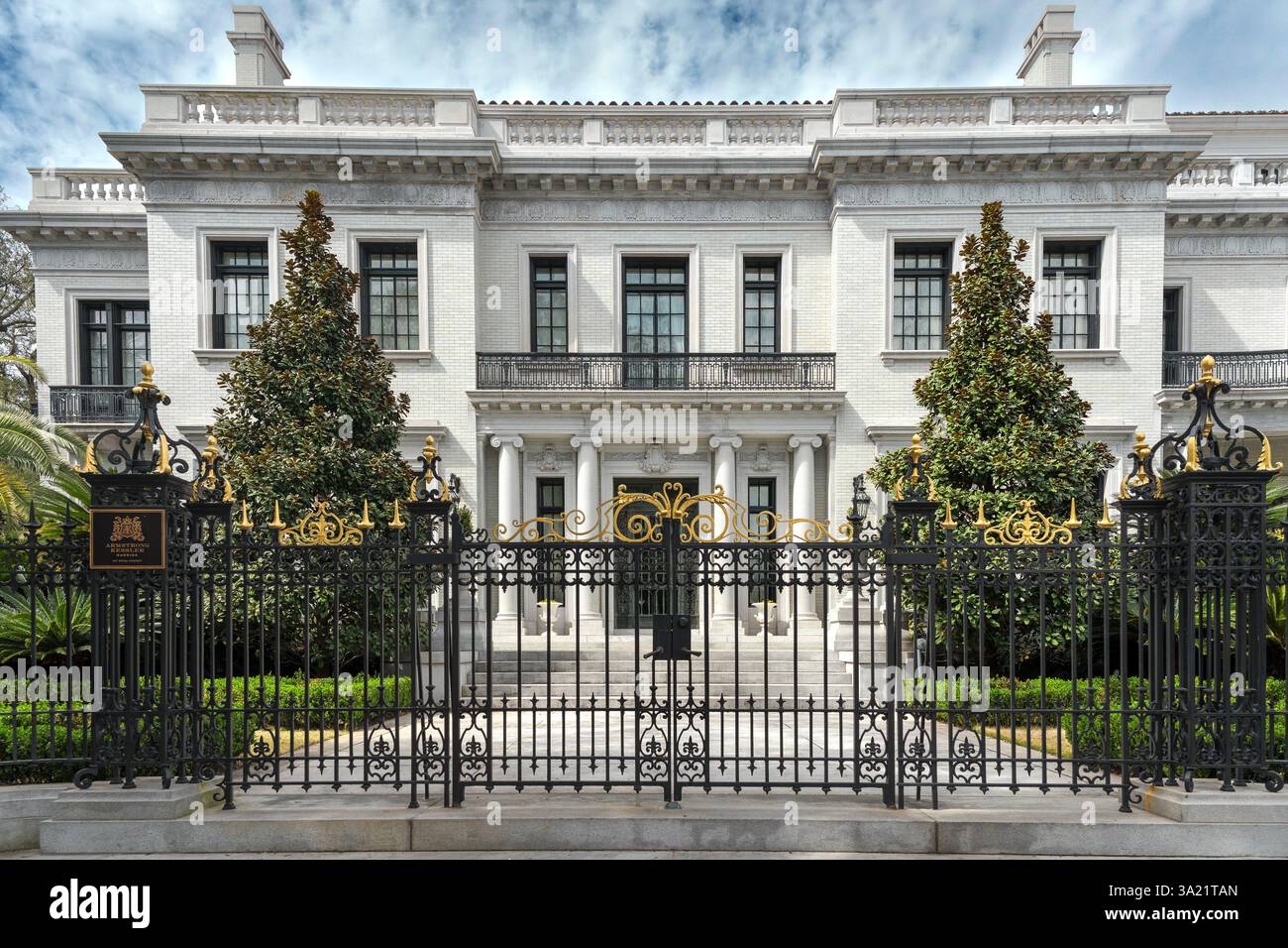Armstrong Kessler Mansion in historic Savannah. Built 1919. Stock Photo