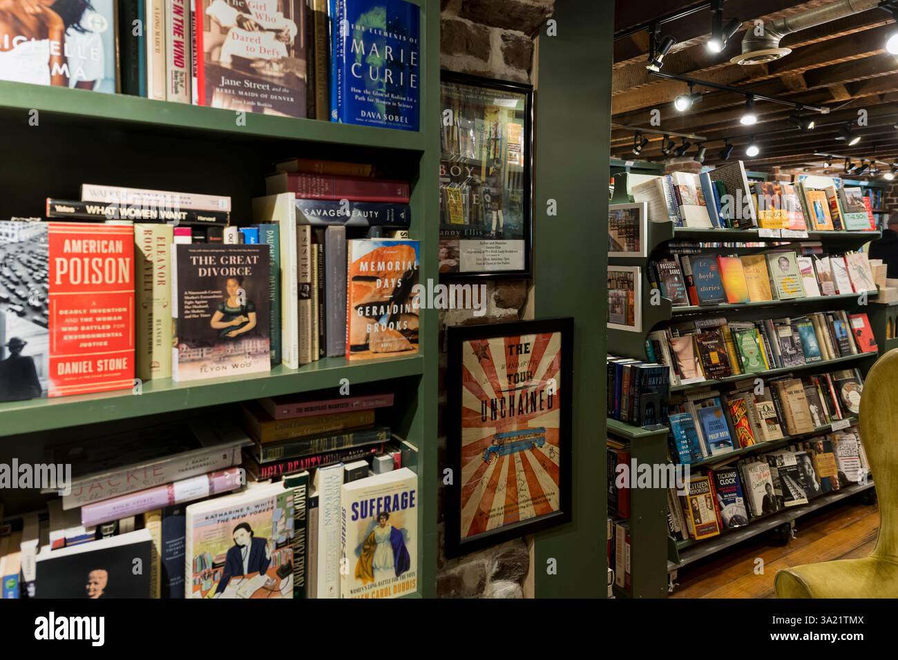 The Book Lady Boostore in historic Savannah. Stock Photo