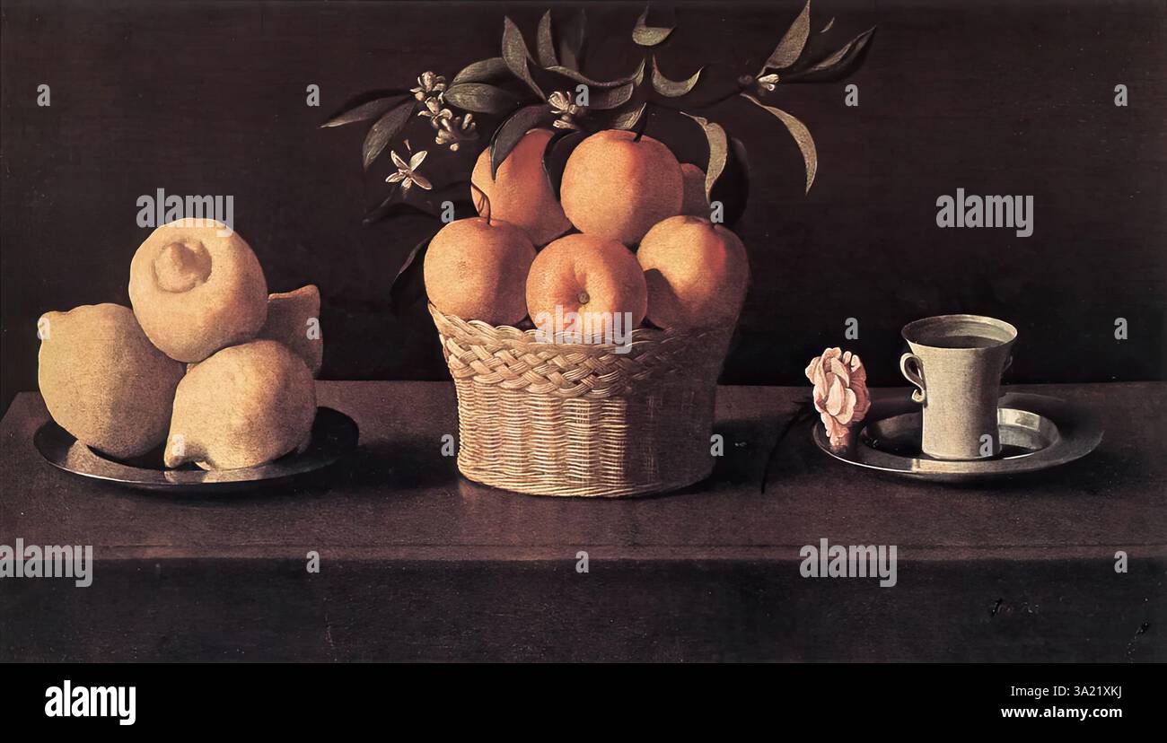Still Life 1633 by Francisco de Zurbaran Stock Photo - Alamy