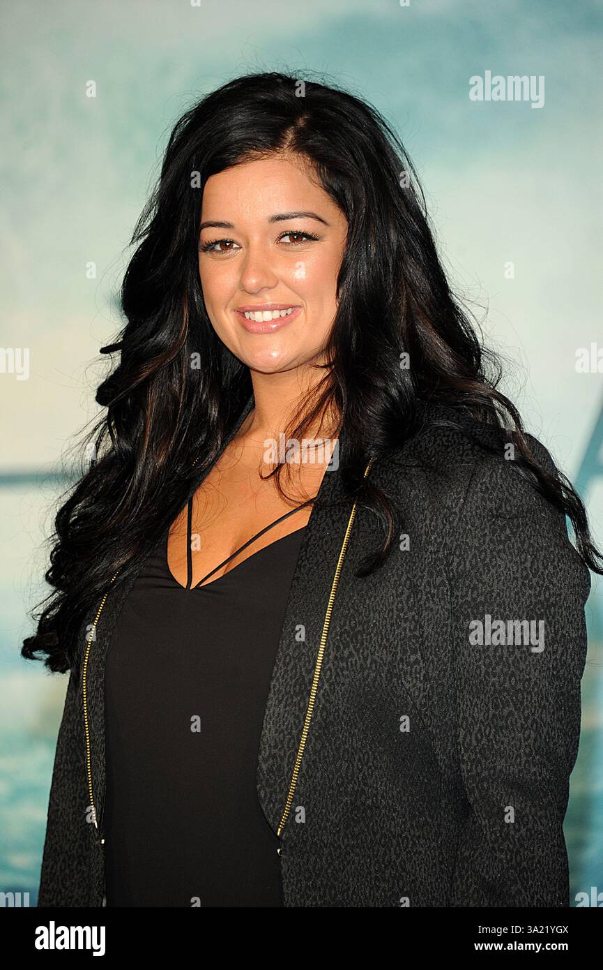 Lauren Murray attends the Red Carpet Arrivals for the European Film Premiere of 'In The Heart Of The Sea' at Empire Leicester Square on December 2, 2015 in London, England Stock Photo