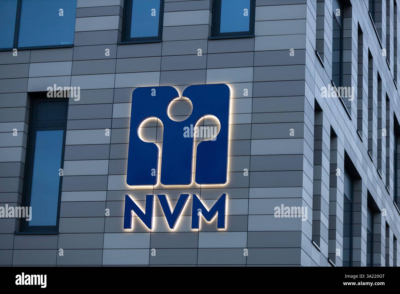 NVM logo sign, NVM is a Dutch Association of Real Estate Agent Stock ...