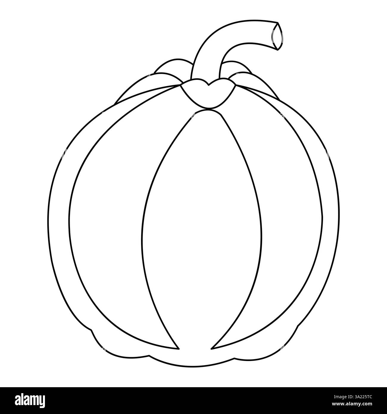 Halloween pumpkin with a face single line art drawing continuous vector ...