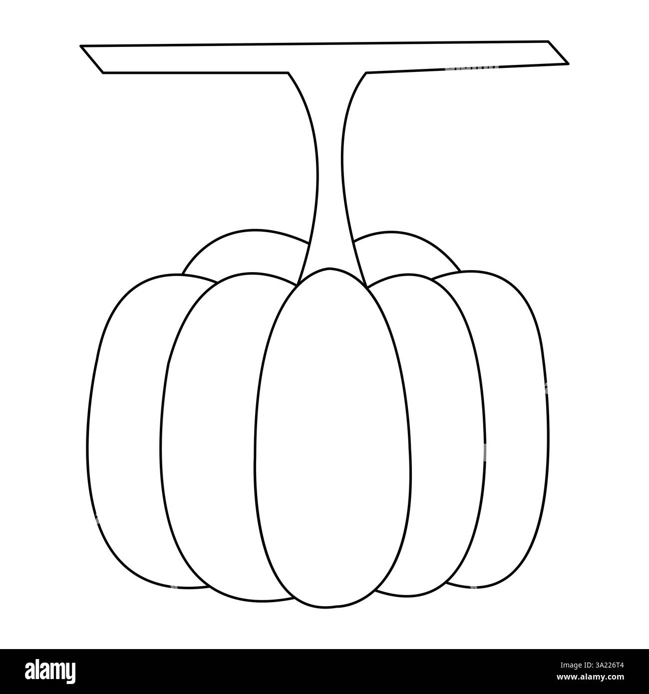 Halloween pumpkin with a face single line art drawing continuous vector ...