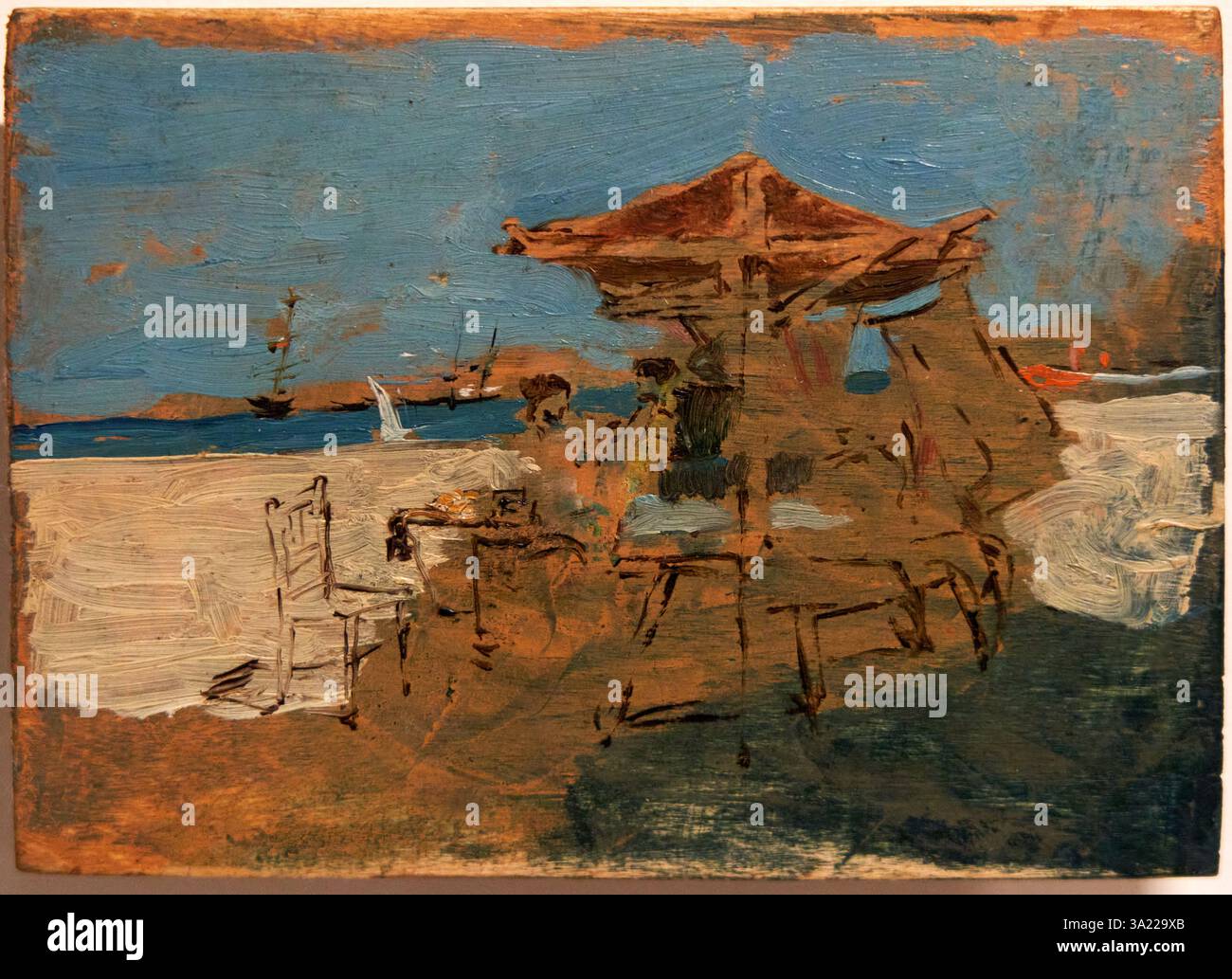 Ignacio Pinazo Playa con barcas hi-res stock photography and images - Alamy