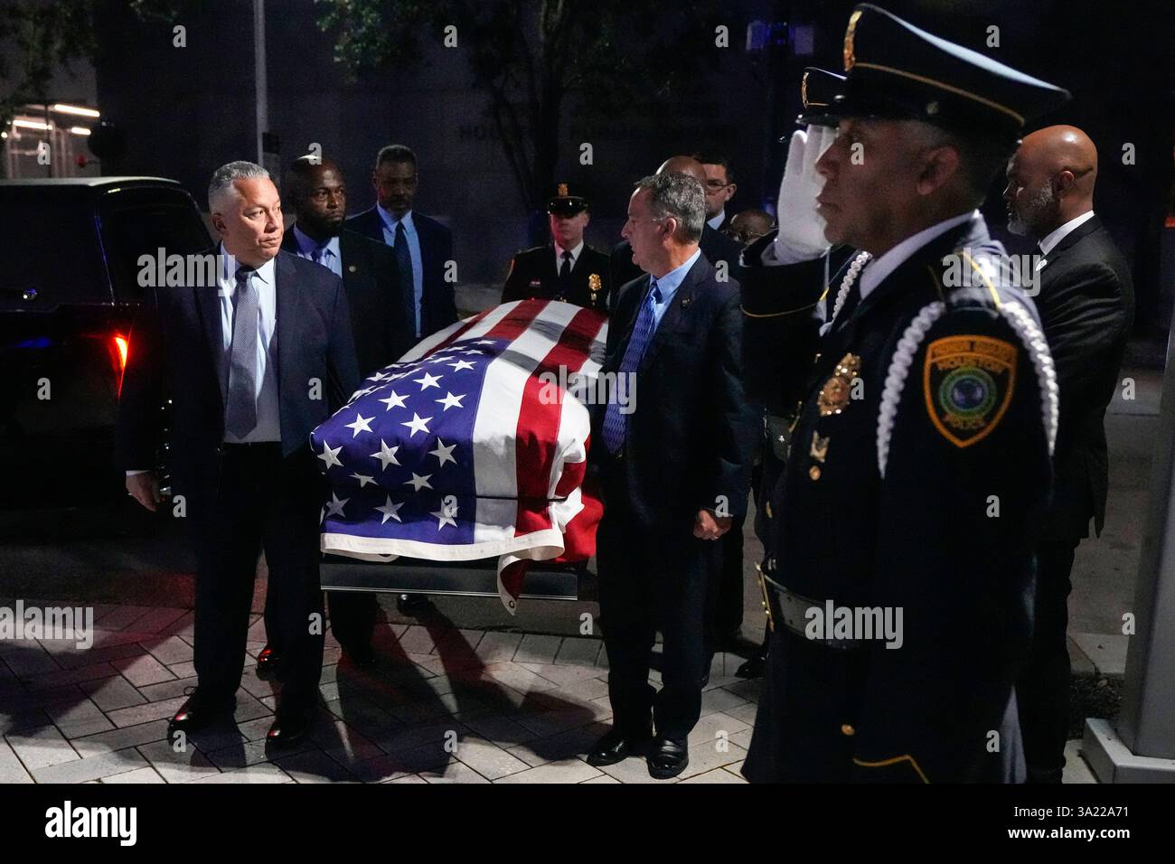 Former Houston Mayor and U.S. Rep. Sylvester Turner is carried into ...